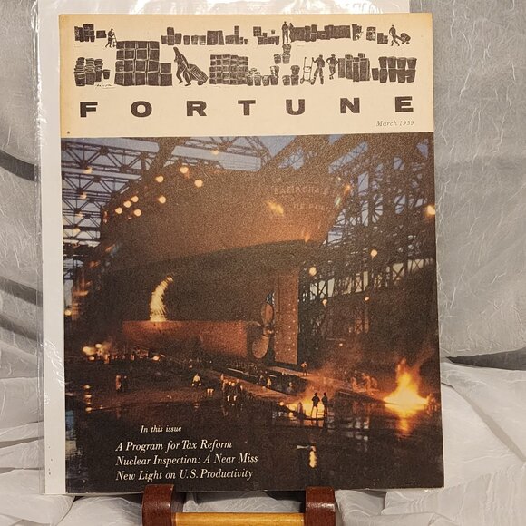 Goodyear Chemical Advertisement  / Fortune Magazine Cover - March 1959 - Picture 4 of 6